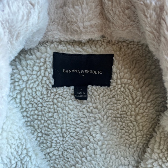 Banana Republic Light Blue Sherpa-Lined Jacket - Picture 4 of 8